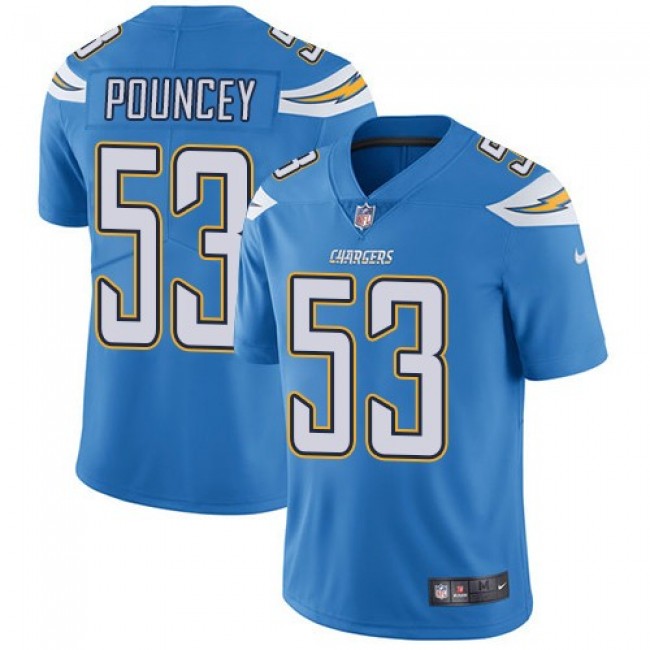 ورد اصفر Nike Los Angeles Chargers #53 Mike Pouncey Navy Blue Team Color Men's Stitched NFL Vapor Untouchable Limited Jersey رمز برج الدلو للنسخ