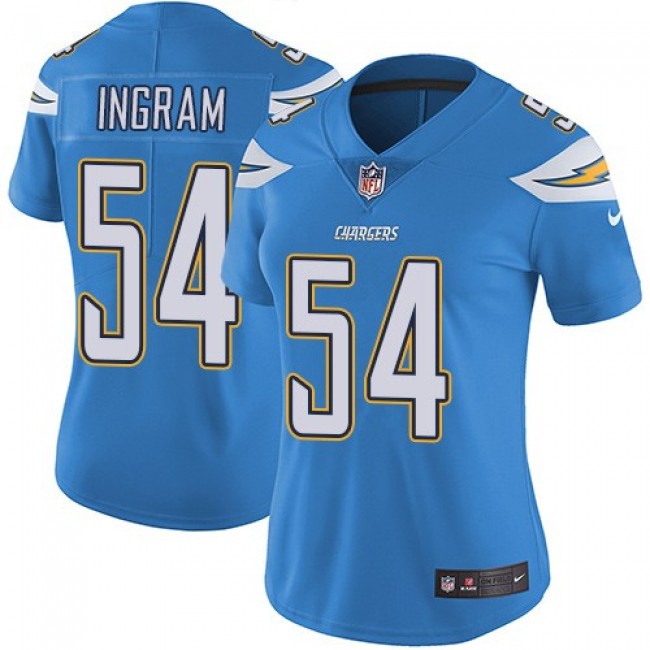 Women's Chargers #54 Melvin Ingram Electric Blue Alternate Stitched NFL Vapor Untouchable Limited Jersey