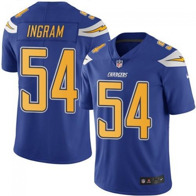 Nike Chargers #54 Melvin Ingram Electric Blue Men's Stitched NFL Limited Rush Jersey