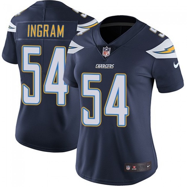 Women's Chargers #54 Melvin Ingram Navy Blue Team Color Stitched NFL Vapor Untouchable Limited Jersey