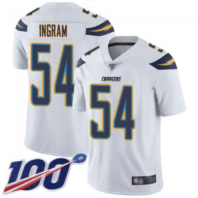 Nike Chargers #54 Melvin Ingram White Men's Stitched NFL 100th Season Vapor Limited Jersey
