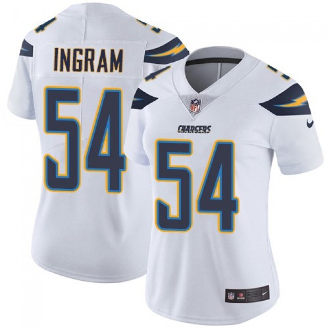 Women's Chargers #54 Melvin Ingram White Stitched NFL Vapor Untouchable Limited Jersey