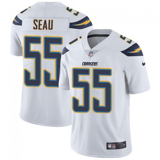 Nike Chargers #55 Junior Seau White Men's Stitched NFL Vapor Untouchable Limited Jersey