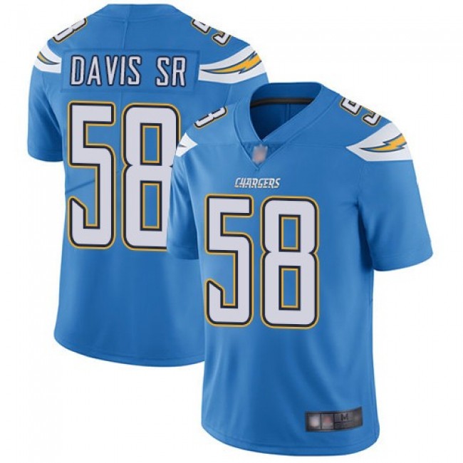 Nike Chargers #58 Thomas Davis Sr Electric Blue Alternate Men's Stitched NFL Vapor Untouchable Limited Jersey