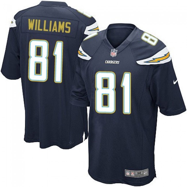 Los Angeles Chargers #81 Mike Williams Navy Blue Team Color Youth Stitched NFL New Elite Jersey