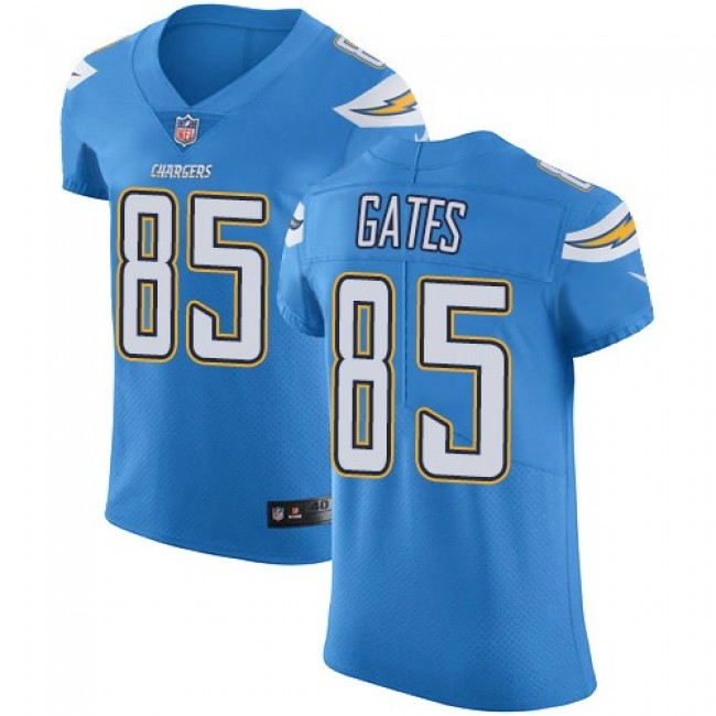 Nike Chargers #85 Antonio Gates Electric Blue Alternate Men's Stitched NFL Vapor Untouchable Elite Jersey