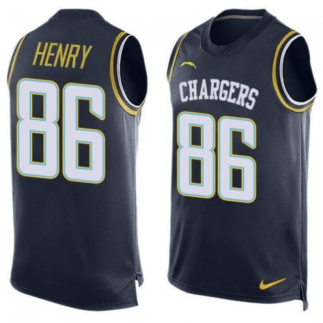 Nike Chargers #86 Hunter Henry Navy Blue Team Color Men's Stitched NFL Limited Tank Top Jersey