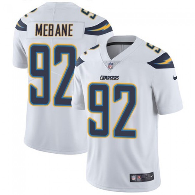 Nike Chargers #92 Brandon Mebane White Men's Stitched NFL Vapor Untouchable Limited Jersey