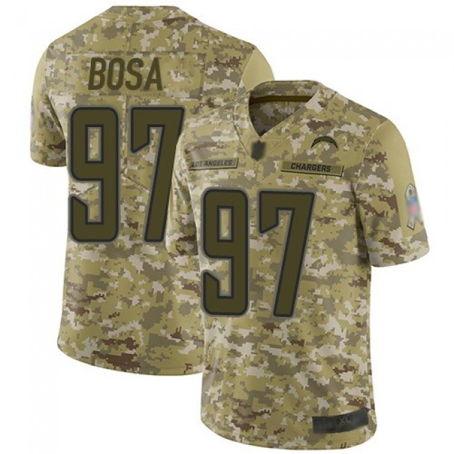 Nike Chargers #97 Joey Bosa Camo Men's Stitched NFL Limited 2018 Salute To Service Jersey