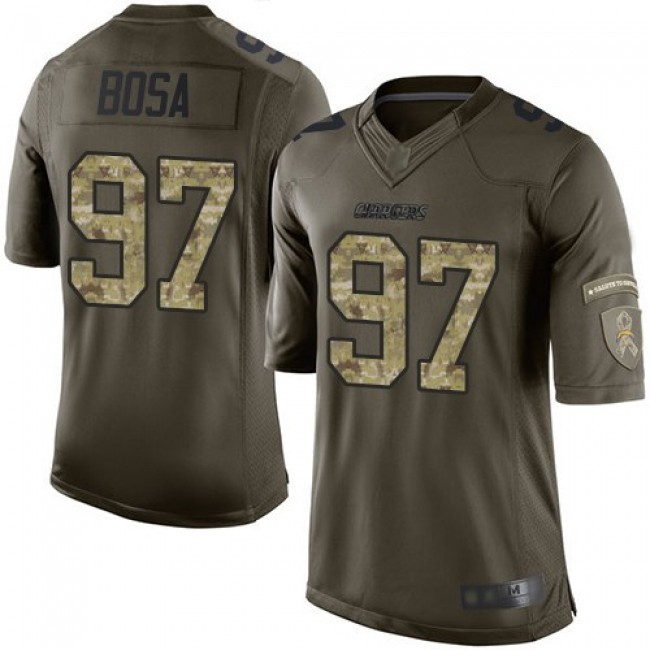Nike Chargers #97 Joey Bosa Green Men's Stitched NFL Limited 2015 Salute to Service Jersey