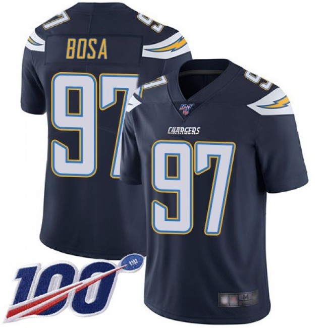 Nike Chargers #97 Joey Bosa Navy Blue Team Color Men's Stitched NFL 100th Season Vapor Limited Jersey