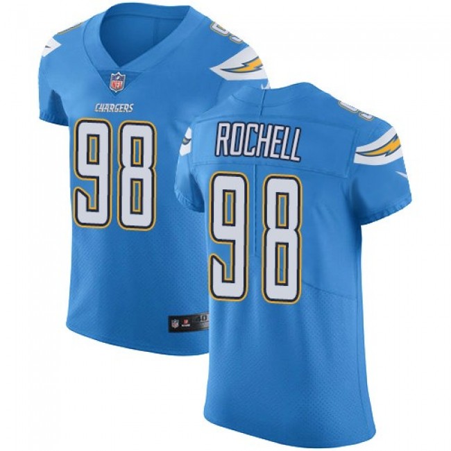 Nike Chargers #98 Isaac Rochell Electric Blue Alternate Men's Stitched NFL Vapor Untouchable Elite Jersey