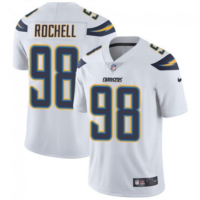 Nike Chargers #98 Isaac Rochell White Men's Stitched NFL Vapor Untouchable Limited Jersey