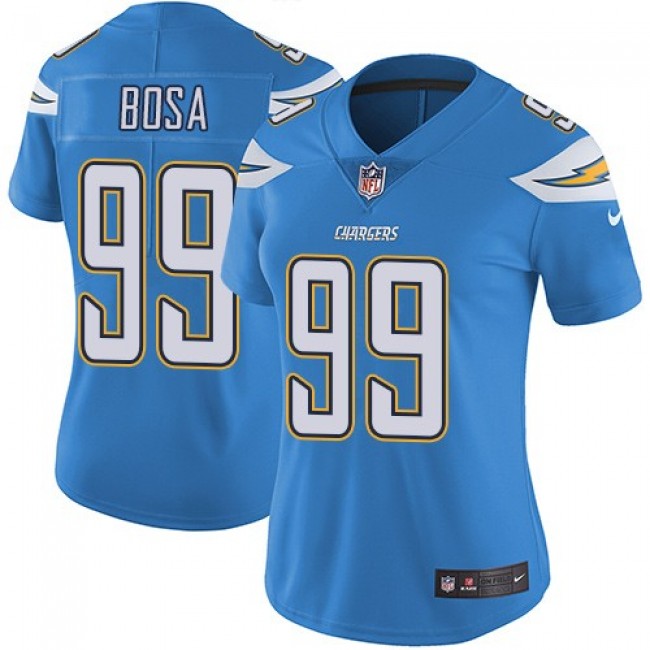 Women's Chargers #99 Joey Bosa Electric Blue Alternate Stitched NFL Vapor Untouchable Limited Jersey