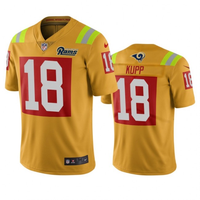Los Angeles Rams #18 Cooper Kupp Gold Vapor Limited City Edition NFL Jersey