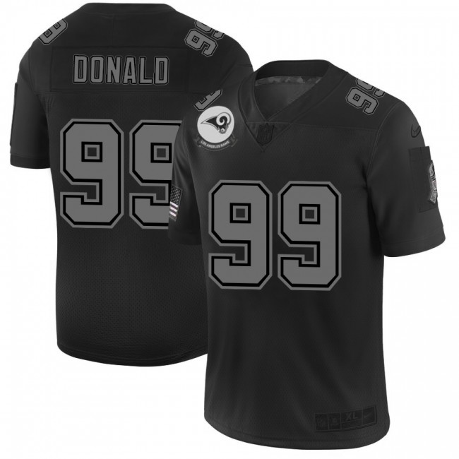 Los Angeles Rams #99 Aaron Donald Men's Nike Black 2019 Salute to Service Limited Stitched NFL Jersey
