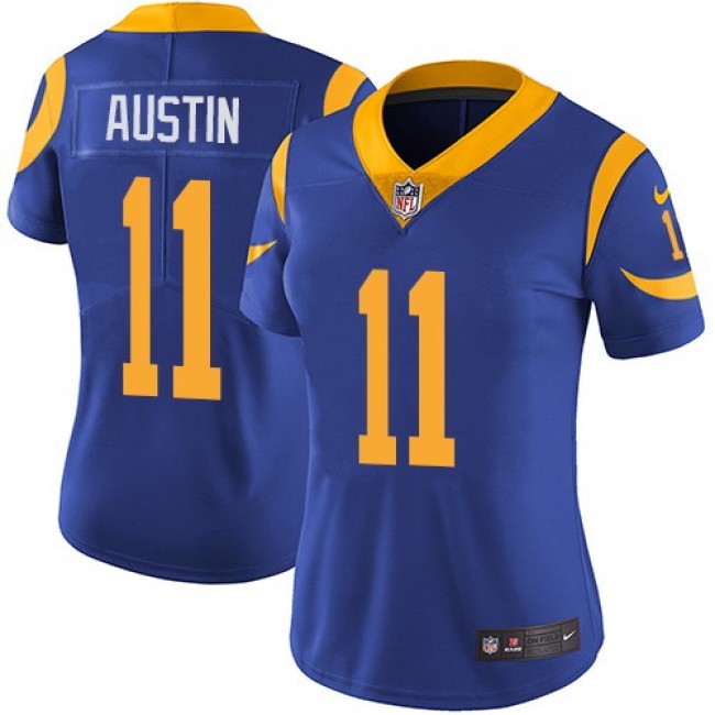 Women's Rams #11 Tavon Austin Royal Blue Alternate Stitched NFL Vapor Untouchable Limited Jersey