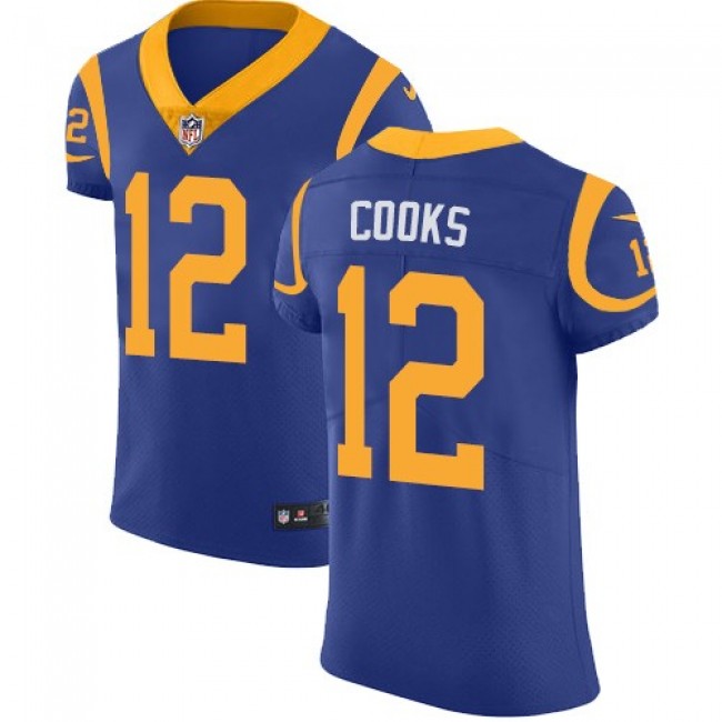 Nike Rams #12 Brandin Cooks Royal Blue Alternate Men's Stitched NFL Vapor Untouchable Elite Jersey