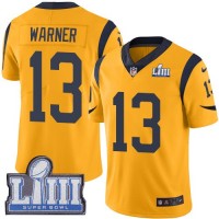 الصفد NFL Jersey 69-Nike Rams #13 Kurt Warner Gold Super Bowl LIII ... الصفد