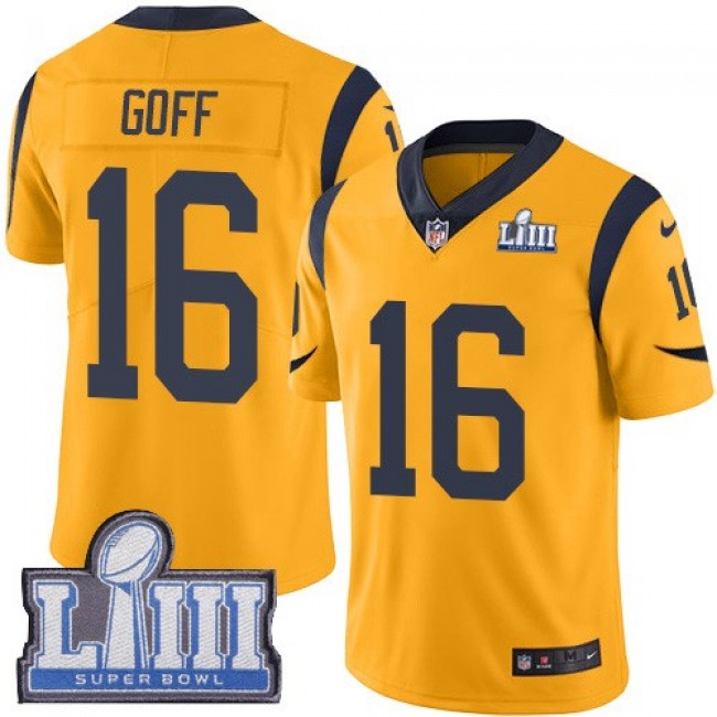 جوال جلكسي جديد Untied NFL Jersey-Nike Rams #16 Jared Goff Gold Super Bowl LIII ... جوال جلكسي جديد