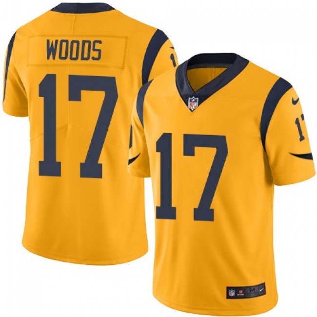 Los Angeles Rams #17 Robert Woods Gold Youth Stitched NFL Limited Rush Jersey