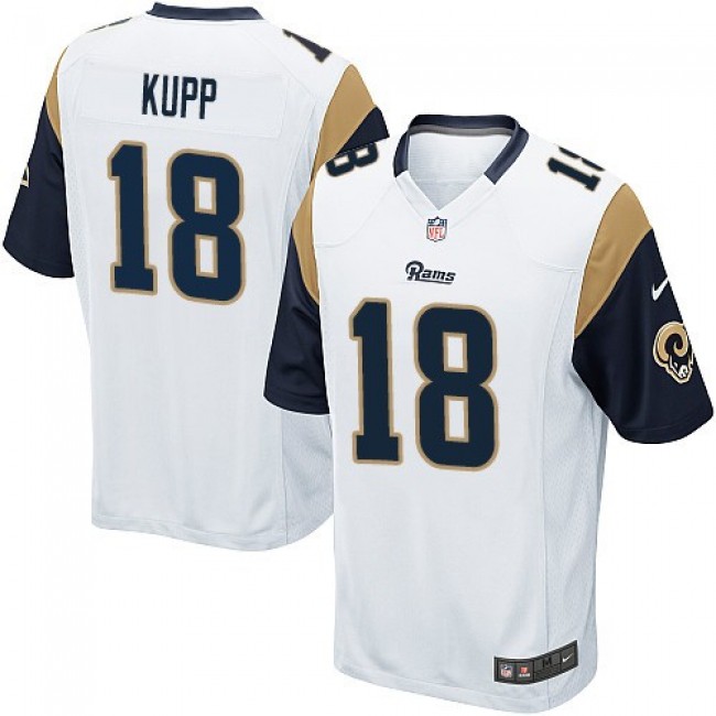 Los Angeles Rams #18 Cooper Kupp White Youth Stitched NFL Elite Jersey