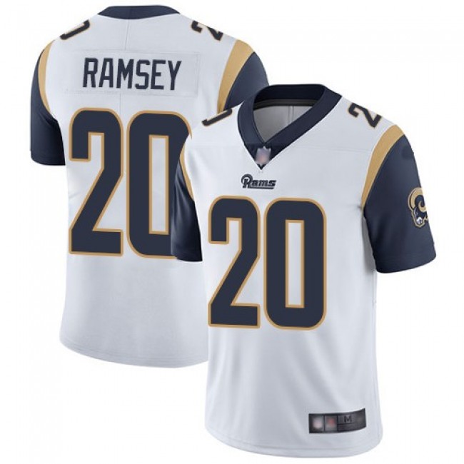 Nike Rams #20 Jalen Ramsey White Men's Stitched NFL Vapor Untouchable Limited Jersey