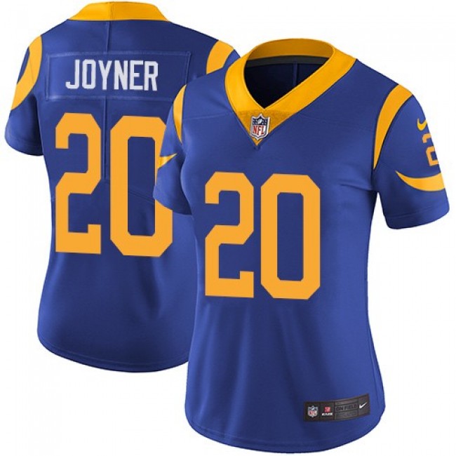 Women's Rams #20 Lamarcus Joyner Royal Blue Alternate Stitched NFL Vapor Untouchable Limited Jersey