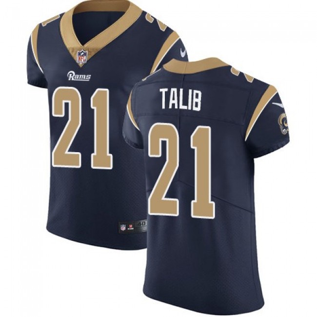 Nike Rams #21 Aqib Talib Navy Blue Team Color Men's Stitched NFL Vapor Untouchable Elite Jersey
