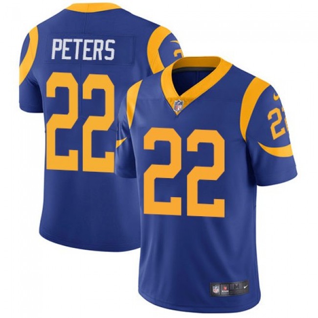 Nike Rams #22 Marcus Peters Royal Blue Alternate Men's Stitched NFL Vapor Untouchable Limited Jersey