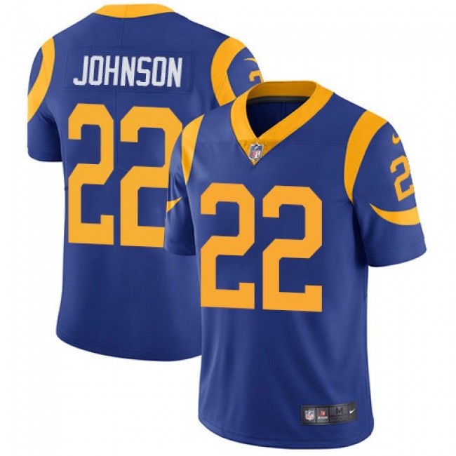 Los Angeles Rams #22 Trumaine Johnson Royal Blue Alternate Youth Stitched NFL Vapor Untouchable Limited Jersey