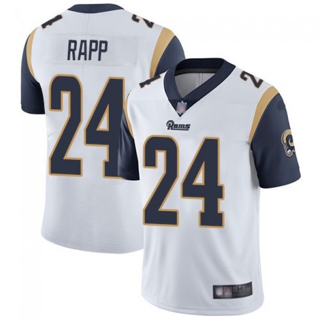 Nike Rams #24 Taylor Rapp White Men's Stitched NFL Vapor Untouchable Limited Jersey