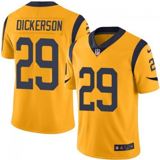 Nike Rams #29 Eric Dickerson Gold Men's Stitched NFL Limited Rush Jersey