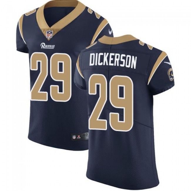 Nike Rams #29 Eric Dickerson Navy Blue Team Color Men's Stitched NFL Vapor Untouchable Elite Jersey