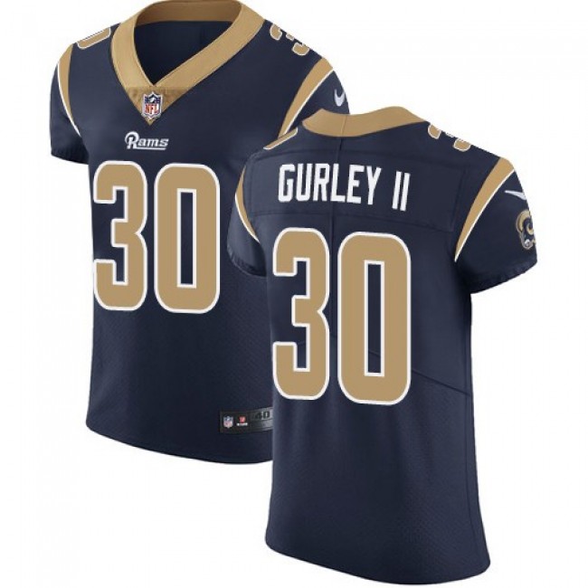 Nike Rams #30 Todd Gurley II Navy Blue Team Color Men's Stitched NFL Vapor Untouchable Elite Jersey