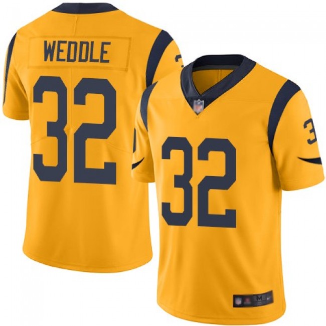 Nike Rams #32 Eric Weddle Gold Men's Stitched NFL Limited Rush Jersey