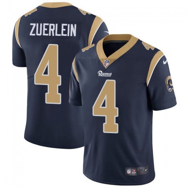 Los Angeles Rams #4 Greg Zuerlein Navy Blue Team Color Youth Stitched NFL Vapor Untouchable Limited Jersey