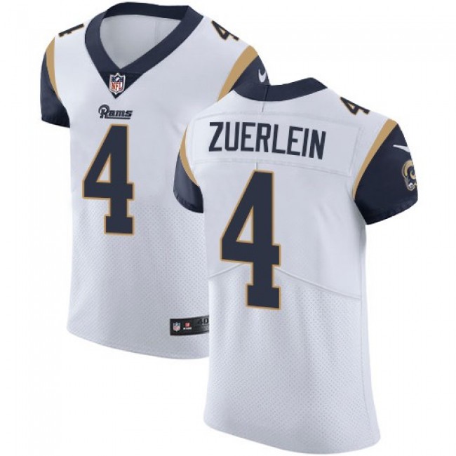 Nike Rams #4 Greg Zuerlein White Men's Stitched NFL Vapor Untouchable Elite Jersey