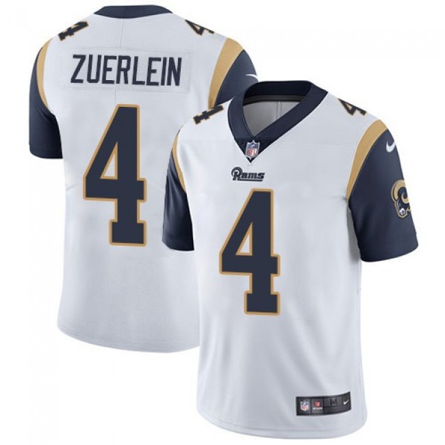 Nike Rams #4 Greg Zuerlein White Men's Stitched NFL Vapor Untouchable Limited Jersey