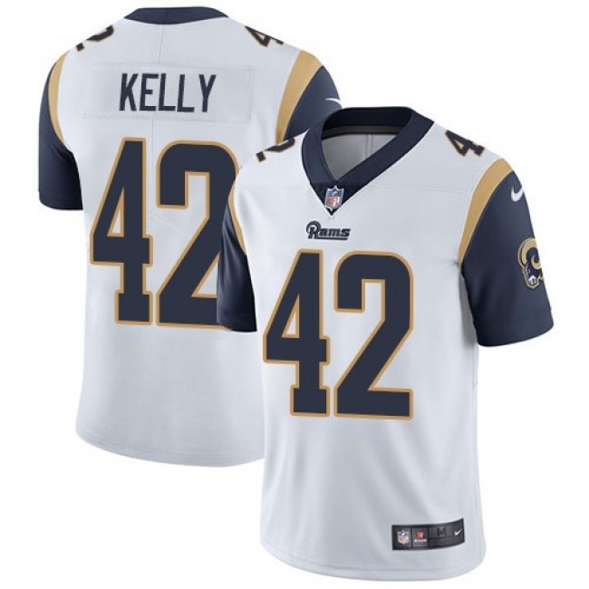 Nike Rams #42 John Kelly White Men's Stitched NFL Vapor Untouchable Limited Jersey