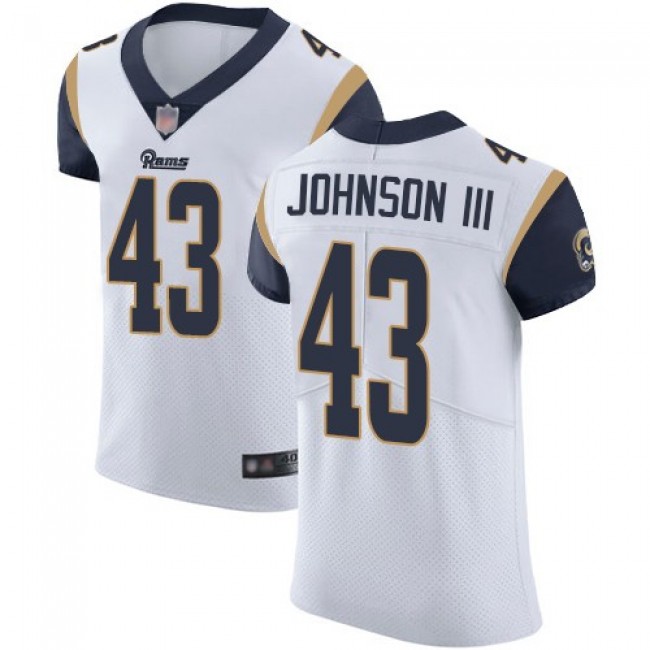 Nike Rams #43 John Johnson III White Men's Stitched NFL Vapor Untouchable Elite Jersey