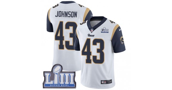 كبسولات فيتامين سي NFL Jersey Clearance Prices-Nike Rams #43 John Johnson White Super ... كبسولات فيتامين سي