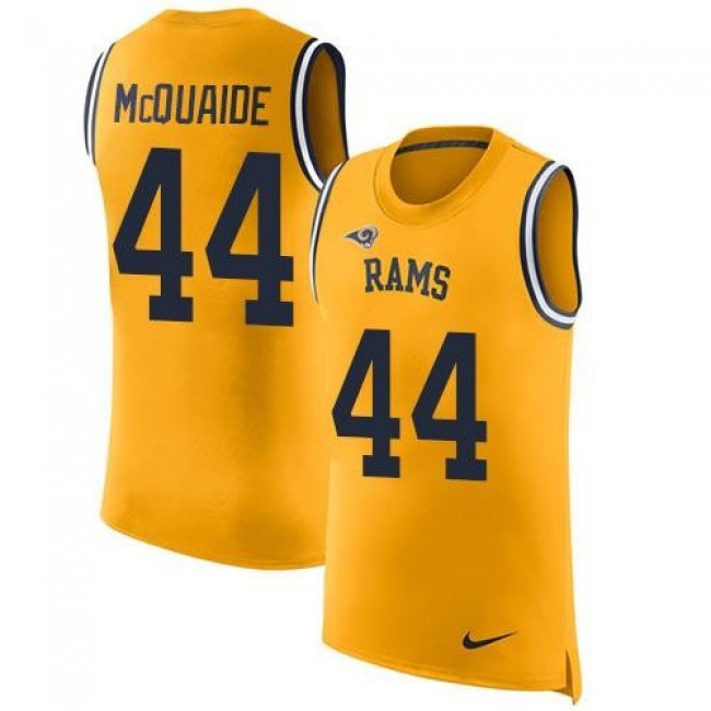 Nike Rams #44 Jacob McQuaide Gold Men's Stitched NFL Limited Rush Tank Top Jersey