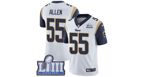 البابونج NFL Jersey types-Nike Rams #55 Brian Allen White Super Bowl LIII ... البابونج