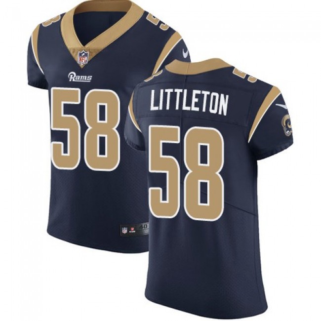 Nike Rams #58 Cory Littleton Navy Blue Team Color Men's Stitched NFL Vapor Untouchable Elite Jersey