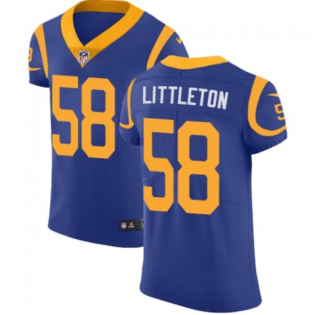 Nike Rams #58 Cory Littleton Royal Blue Alternate Men's Stitched NFL Vapor Untouchable Elite Jersey
