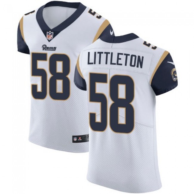 Nike Rams #58 Cory Littleton White Men's Stitched NFL Vapor Untouchable Elite Jersey