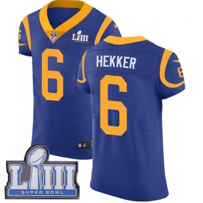 شعر NFL Jersey any name-Nike Rams #6 Johnny Hekker Royal Blue ... شعر