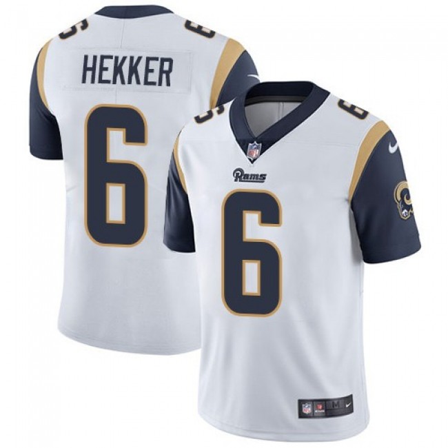 Los Angeles Rams #6 Johnny Hekker White Youth Stitched NFL Vapor Untouchable Limited Jersey