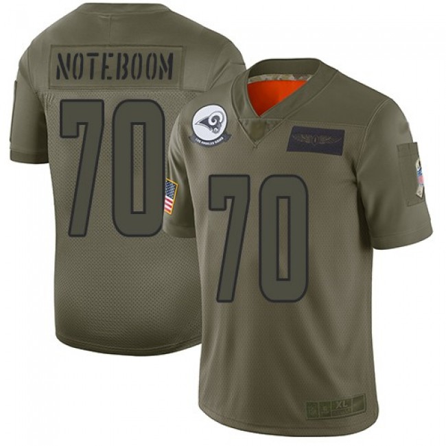 Nike Rams #70 Joseph Noteboom Camo Men's Stitched NFL Limited 2019 Salute To Service Jersey